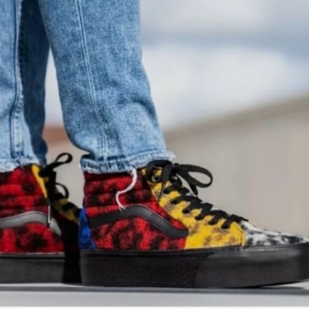 Vans Sk8-Hi Platform 2.0 'Mix Leopard Shoes /Men 5 Women 7.5